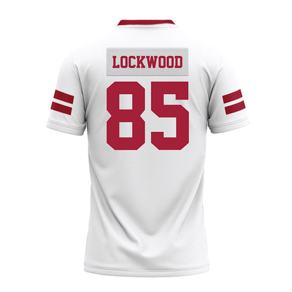 Arkansas - NCAA Football : Ty Lockwood - White Premium Football Jersey-1