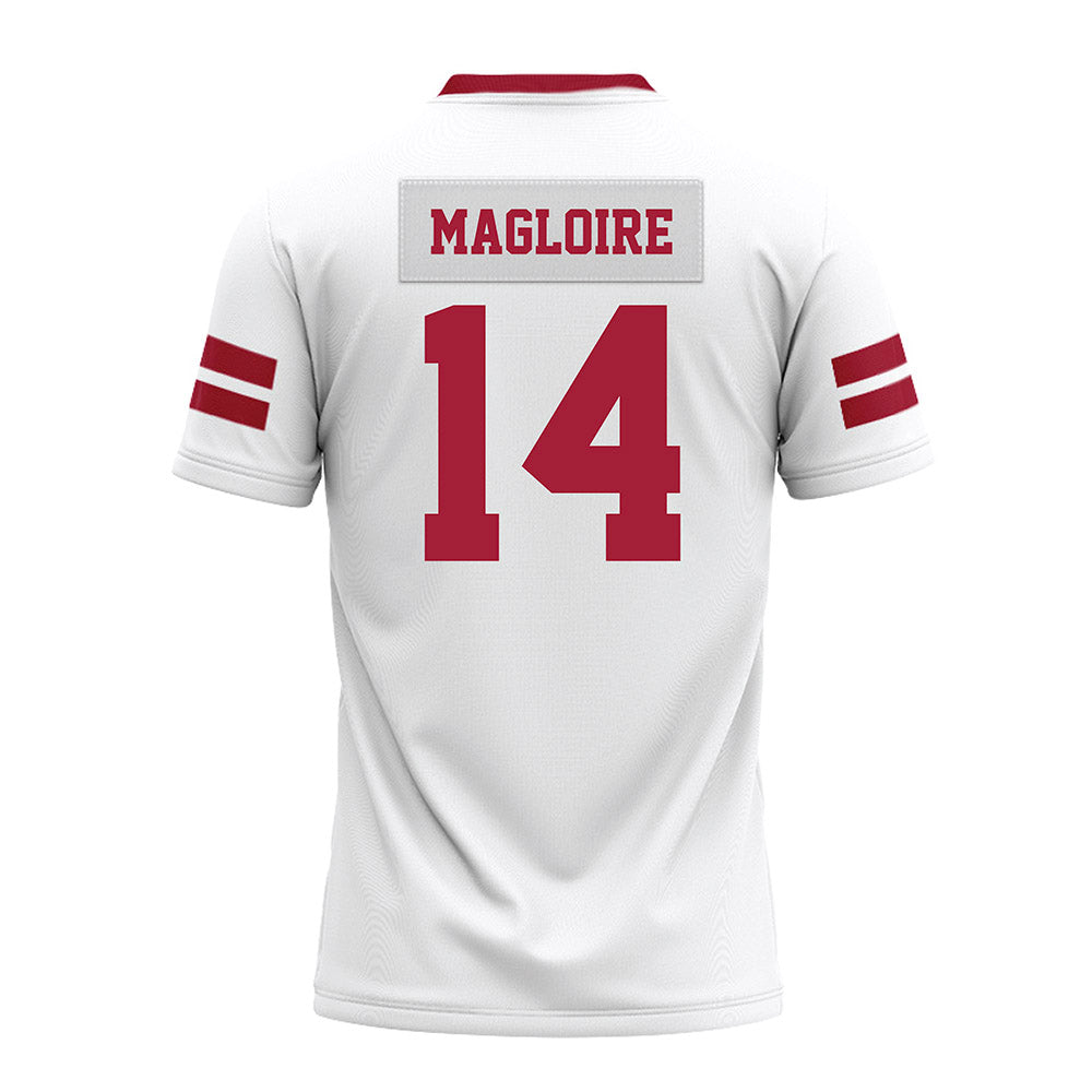 Arkansas - NCAA Football : Kyeaure Magloire - White Premium Football Jersey-1
