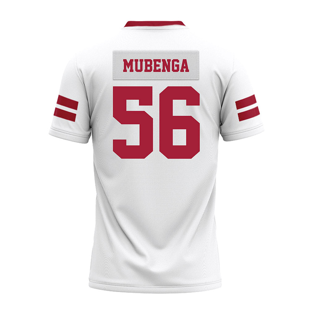 Arkansas - NCAA Football : Ben Mubenga - White Premium Football Jersey-1