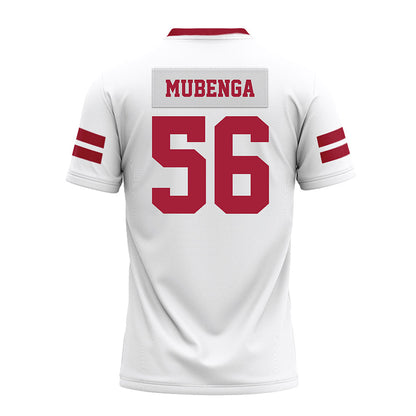Arkansas - NCAA Football : Ben Mubenga - White Premium Football Jersey-1