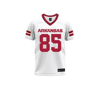 Arkansas - NCAA Football : Ty Lockwood - White Premium Football Jersey-0