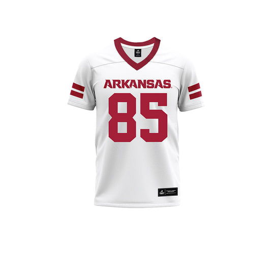 Arkansas - NCAA Football : Ty Lockwood - White Premium Football Jersey-0