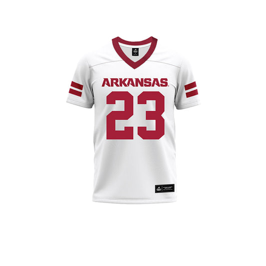 Arkansas - NCAA Football : Ian Williams - White Premium Football Jersey-0