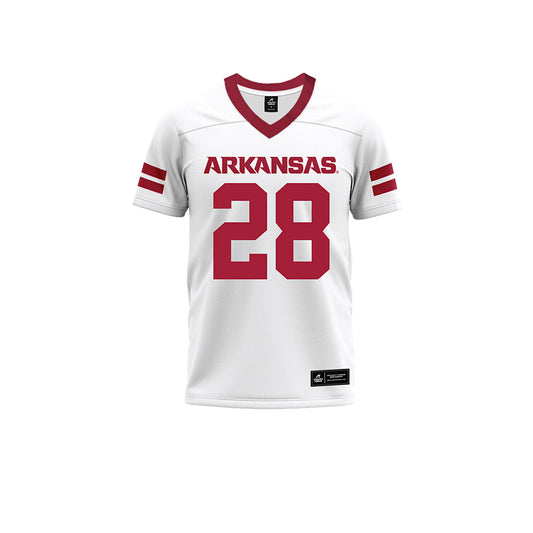 Arkansas - NCAA Football : Trajen Odom - White Premium Football Jersey-0