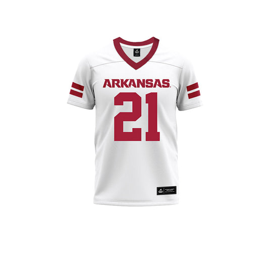 Arkansas - NCAA Football : Jasper Parker - White Premium Football Jersey-0