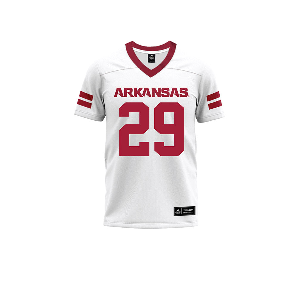 Arkansas - NCAA Football : Brandon Ford - White Premium Football Jersey-0