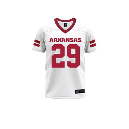 Arkansas - NCAA Football : Brandon Ford - White Premium Football Jersey-0