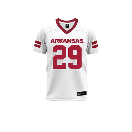 Arkansas - NCAA Football : Brandon Ford - White Premium Football Jersey-0