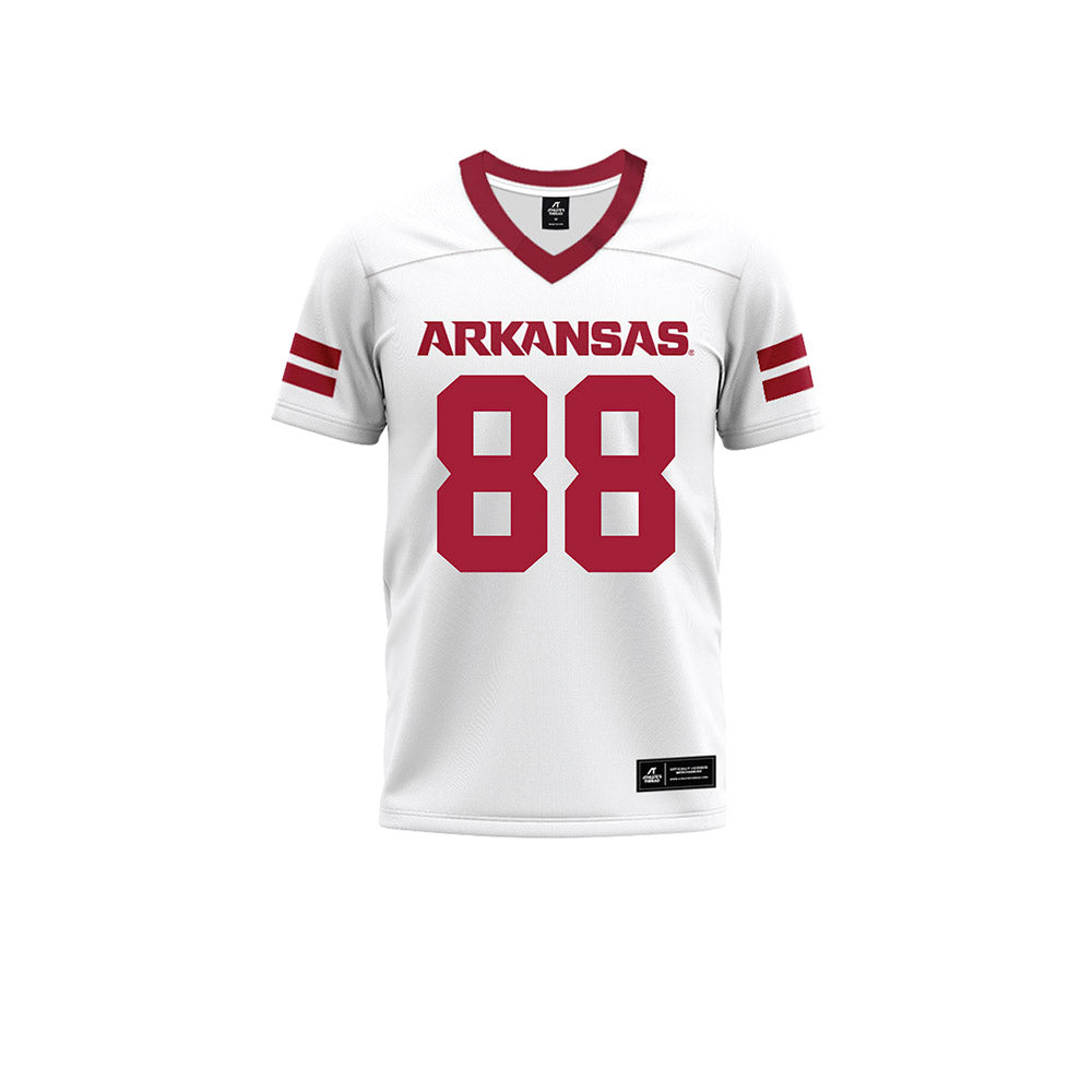 Arkansas - NCAA Football : Xadavien Sims - White Premium Football Jersey-0