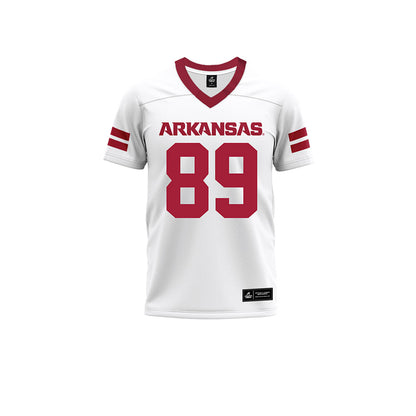 Arkansas - NCAA Football : Gavin Garretson - White Premium Football Jersey-0