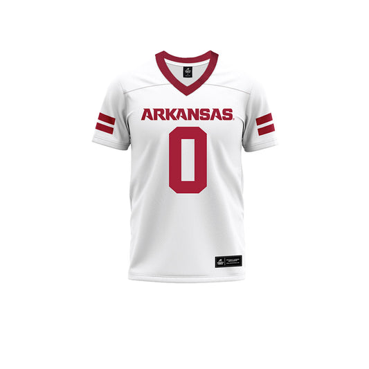 Arkansas - NCAA Football : Braylen Russell - White Premium Football Jersey-0
