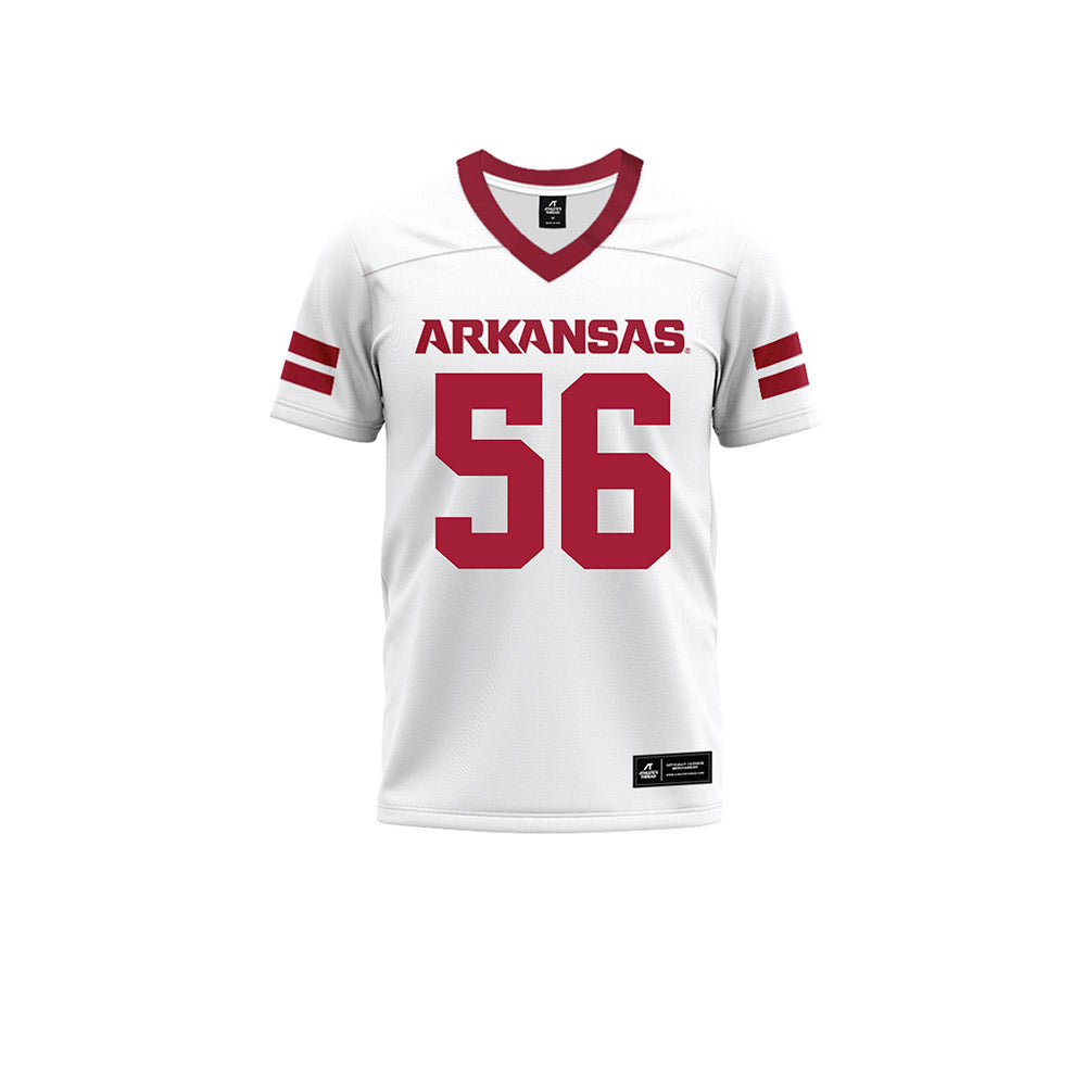 Arkansas - NCAA Football : Ben Mubenga - White Premium Football Jersey-0