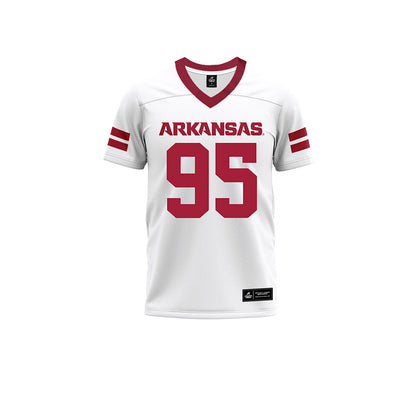 Arkansas - NCAA Football : Anthony Kennedy jr - White Premium Football Jersey-0