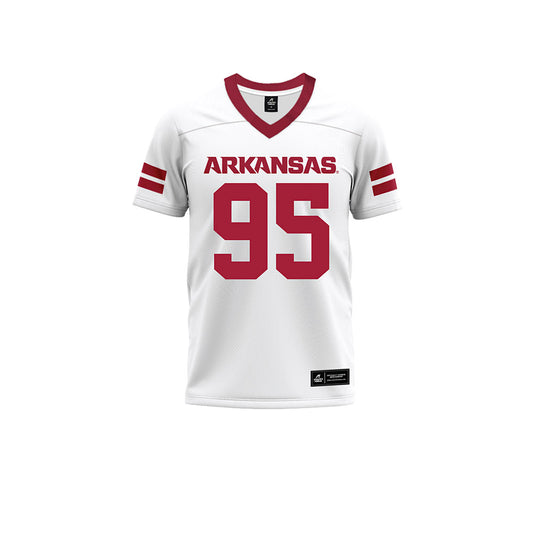 Arkansas - NCAA Football : Anthony Kennedy jr - White Premium Football Jersey-0