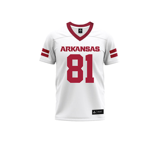 Arkansas - NCAA Football : Dai'Shaun Thomas - White Premium Football Jersey-0