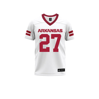 Arkansas - NCAA Football : LaMarcus Hicks II - White Premium Football Jersey-0