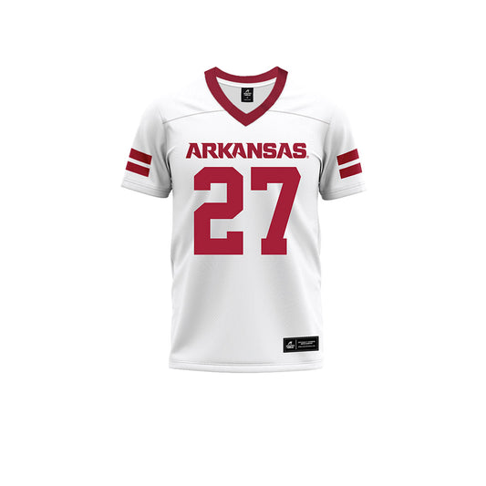 Arkansas - NCAA Football : LaMarcus Hicks II - White Premium Football Jersey-0