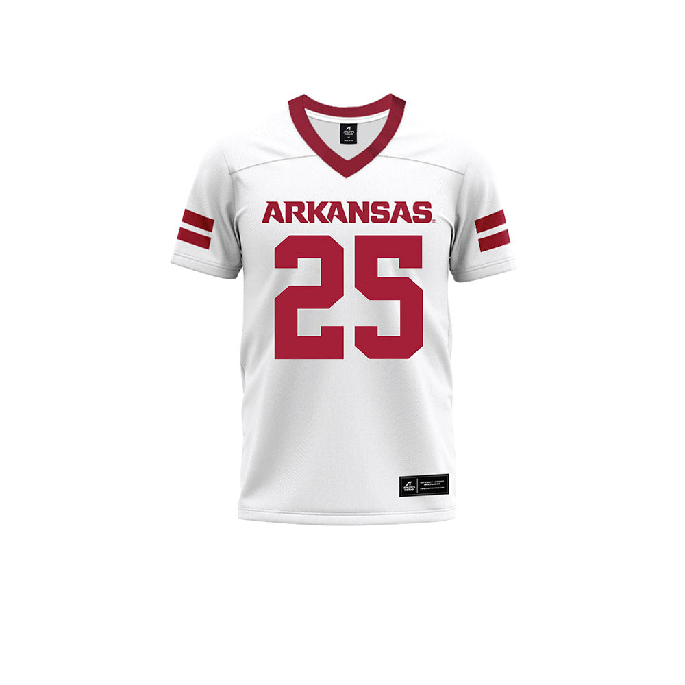 Arkansas - NCAA Football : Ja’Quavion Smith - White Premium Football Jersey-0