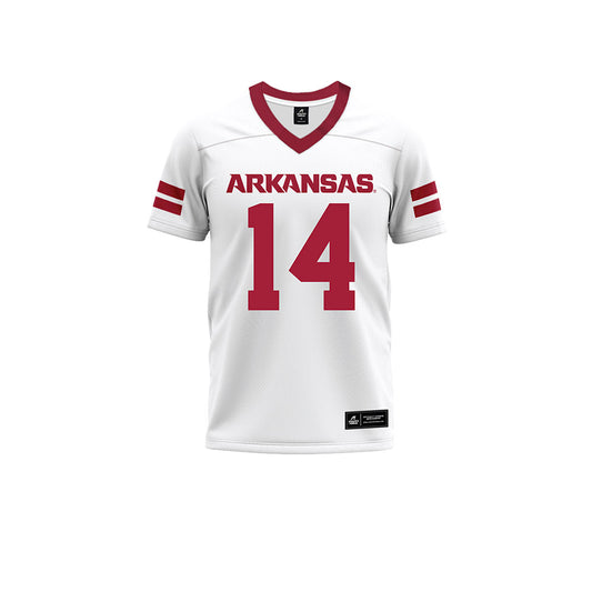 Arkansas - NCAA Football : Kyeaure Magloire - White Premium Football Jersey-0