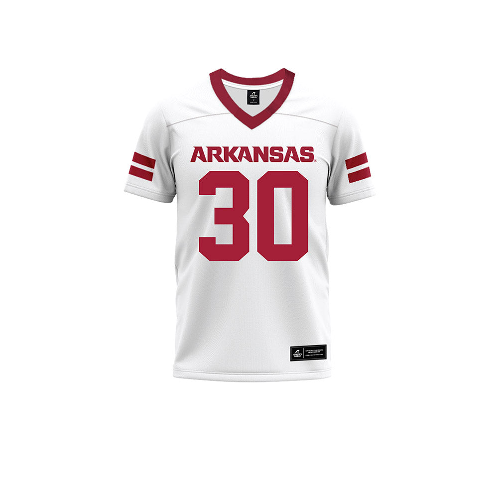 Arkansas - NCAA Football : J’Lynn Allen - White Premium Football Jersey-0