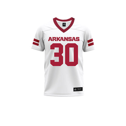 Arkansas - NCAA Football : J’Lynn Allen - White Premium Football Jersey-0