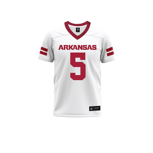 Arkansas - NCAA Football : Sutton Smith - White Premium Football Jersey-0