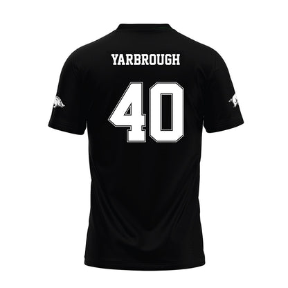Arkansas - NCAA Football : Colton Yarbrough - Black Premium Football Jersey-1