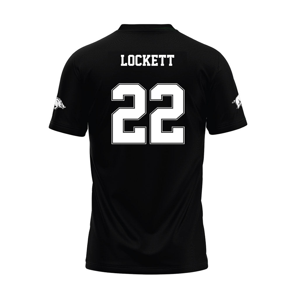 Arkansas - NCAA Football : Tay Lockett - Black Premium Football Jersey-1