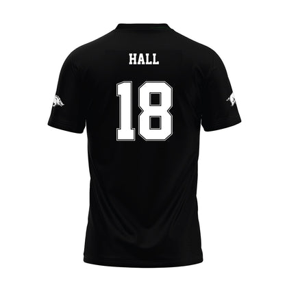 Arkansas - NCAA Football : Jude Hall - Black Premium Football Jersey-1