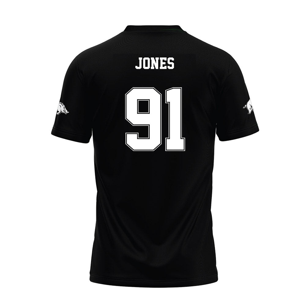 Arkansas - NCAA Football : Carlon Jones - Black Premium Football Jersey-1