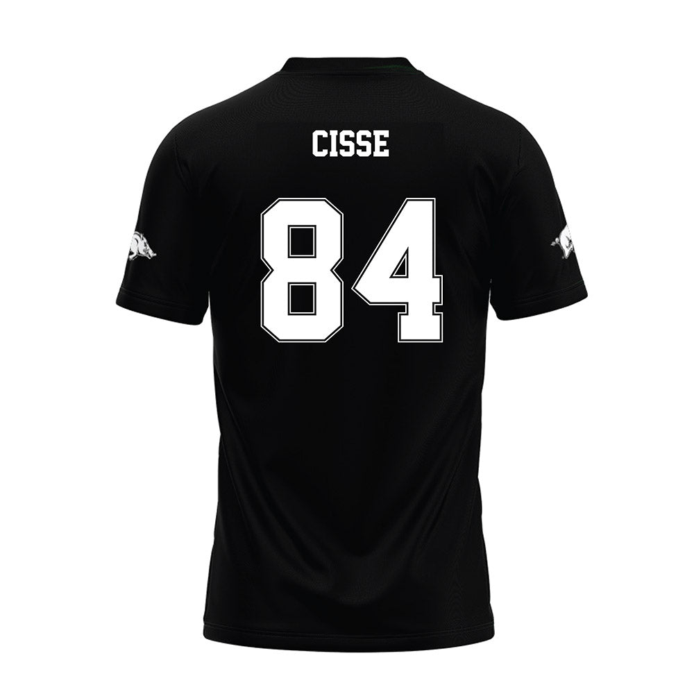 Arkansas - NCAA Football : Ismael Cisse - Black Premium Football Jersey-1