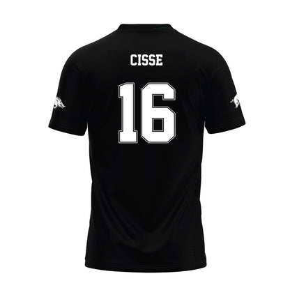 Arkansas - NCAA Football : Ismael Cisse - Black Premium Football Jersey-1