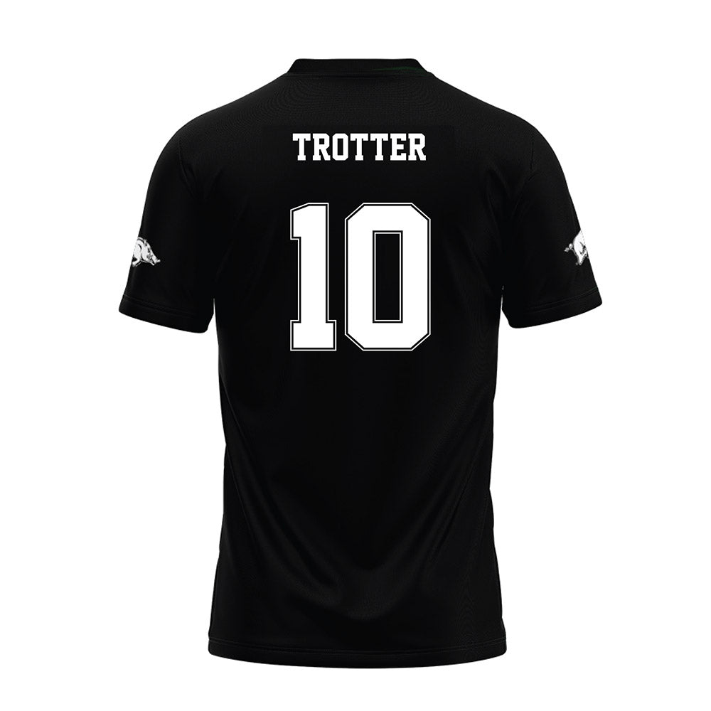 Arkansas - NCAA Football : Cade Trotter - Black Premium Football Jersey-1