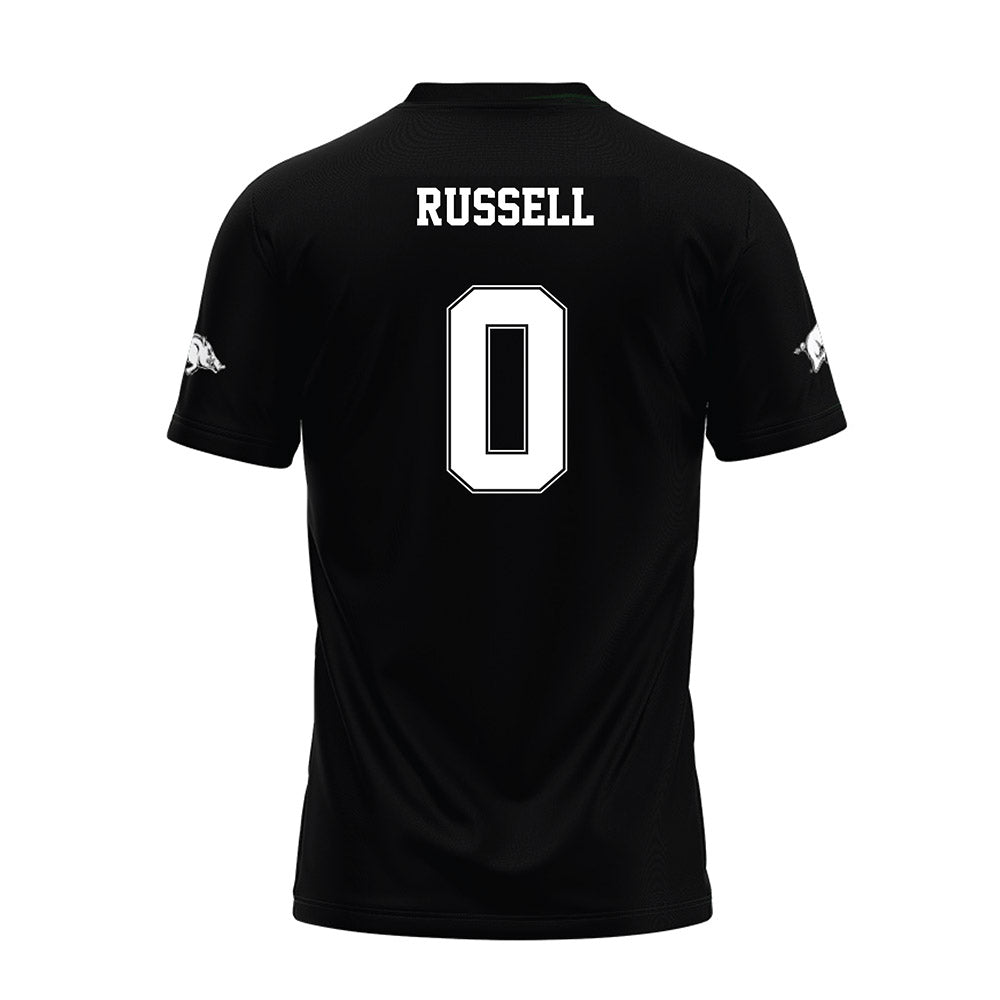 Arkansas - NCAA Football : Braylen Russell - Black Premium Football Jersey-1