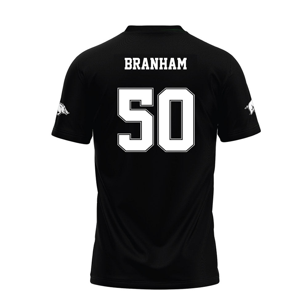 Arkansas - NCAA Football : Kobe Branham - Black Premium Football Jersey