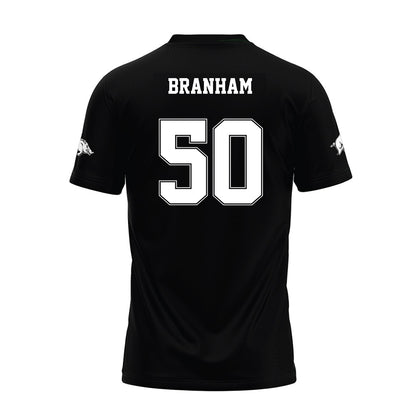 Arkansas - NCAA Football : Kobe Branham - Black Premium Football Jersey