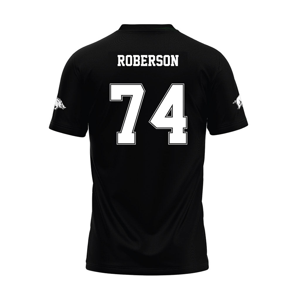 Arkansas - NCAA Football : Terence Roberson - Black Premium Football Jersey-1