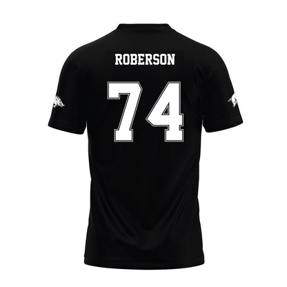 Arkansas - NCAA Football : Terence Roberson - Black Premium Football Jersey-1
