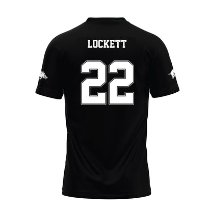 Arkansas - NCAA Football : Tay Lockett - Black Premium Football Jersey-1