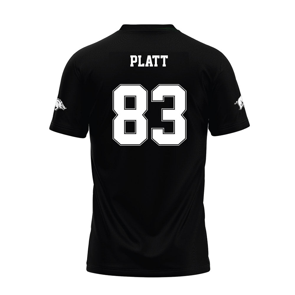 Arkansas - NCAA Football : Jaden Platt - Black Premium Football Jersey-1