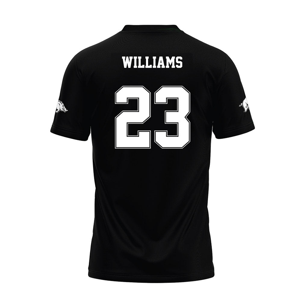 Arkansas - NCAA Football : Ian Williams - Black Premium Football Jersey-1