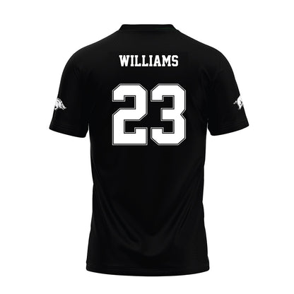 Arkansas - NCAA Football : Ian Williams - Black Premium Football Jersey-1