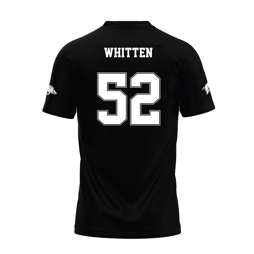 Arkansas - NCAA Football : Donovan Whitten - Black Premium Football Jersey