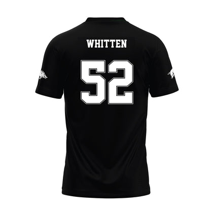 Arkansas - NCAA Football : Donovan Whitten - Black Premium Football Jersey