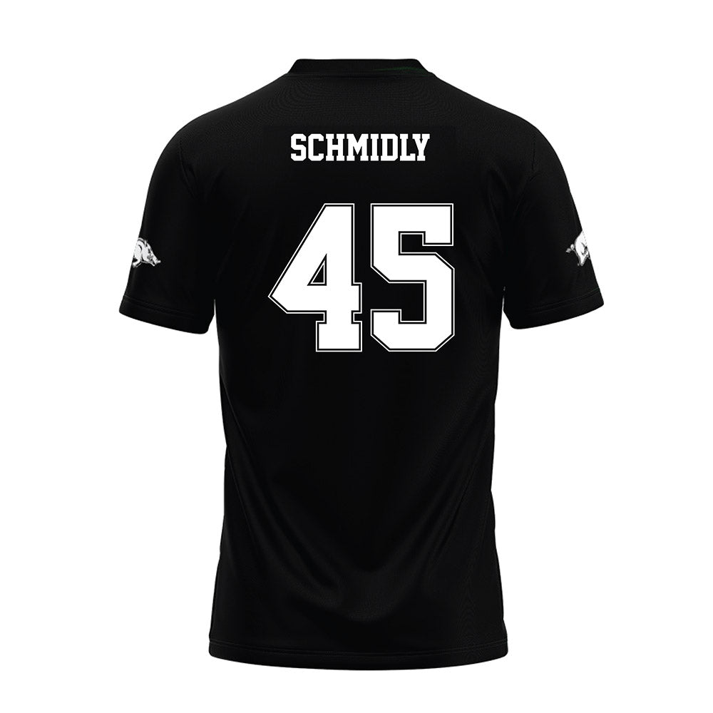 Arkansas - NCAA Football : Max Schmidly - Black Premium Football Jersey