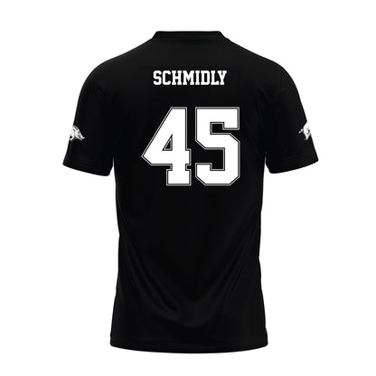 Arkansas - NCAA Football : Max Schmidly - Black Premium Football Jersey