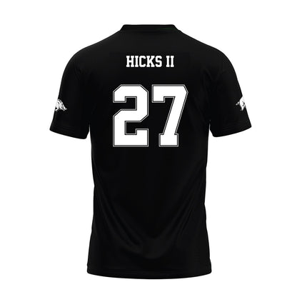 Arkansas - NCAA Football : LaMarcus Hicks II - Black Premium Football Jersey-1