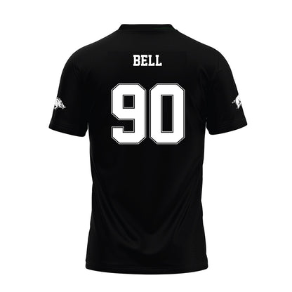 Arkansas - NCAA Football : Caleb Bell - Black Premium Football Jersey-1