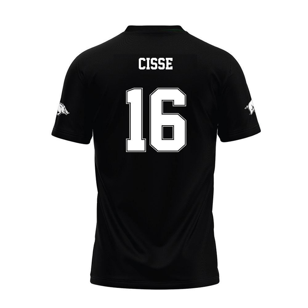 Arkansas - NCAA Football : Ismael Cisse - Black Premium Football Jersey-1