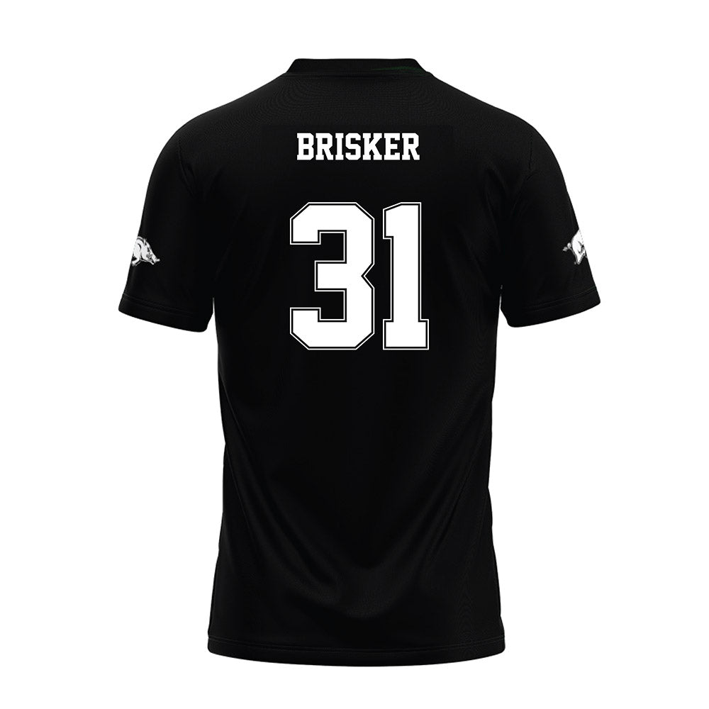 Arkansas - NCAA Football : Blake Brisker - Black Premium Football Jersey-1